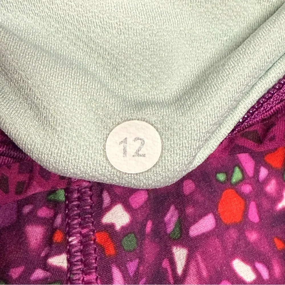 Lululemon Run Times Short Paradise Camo Paradise Geo Regal Plum Multi Size 12 - Picture 5 of 6